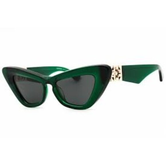 A-1. Burberry Cat Eye Sunglasses Green Dark Grey 0BE4421U - Picture 1 of 1